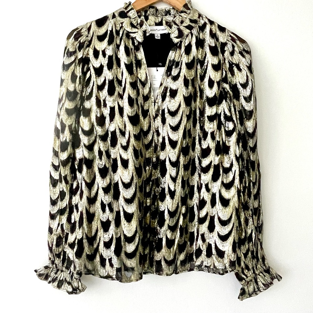 Gibson Latimer black gold silver metallic top